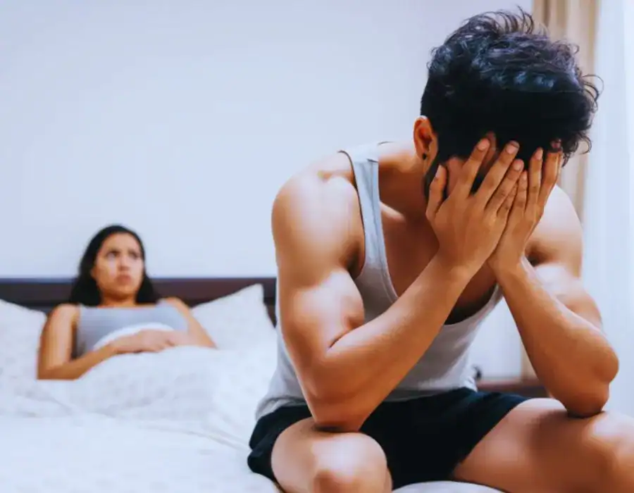 Image of upset man in need of erectile dysfunction treatment Slough